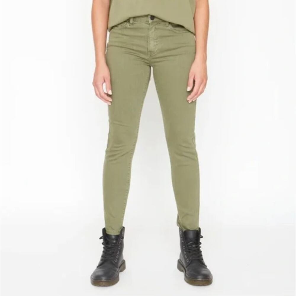 Sandrine Rose x Free People Army Green Skinny Jeans Size 27